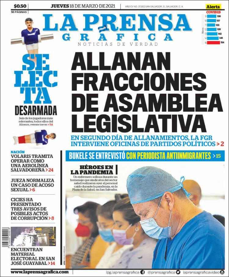 Portada de La Prensa Gráfica (El Salvador)