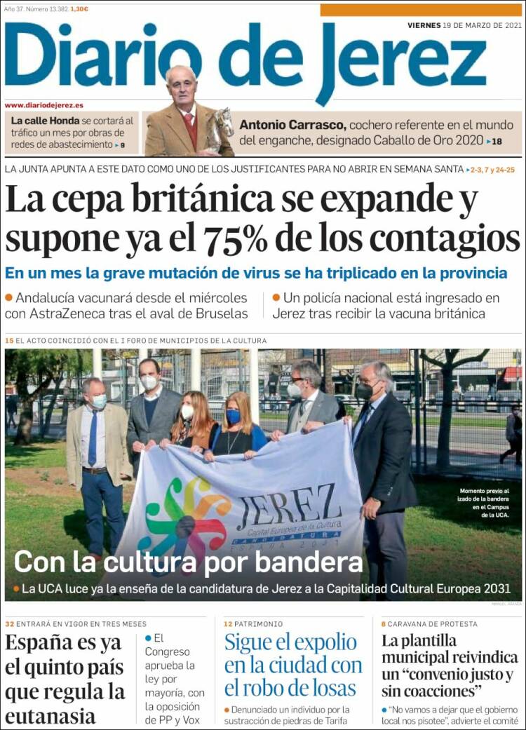 Portada de Diario de Jerez (España)