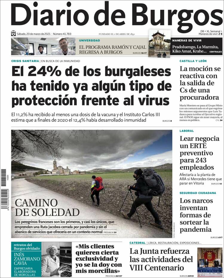 Portada de Diario de Burgos (Espa&ntilde;a)