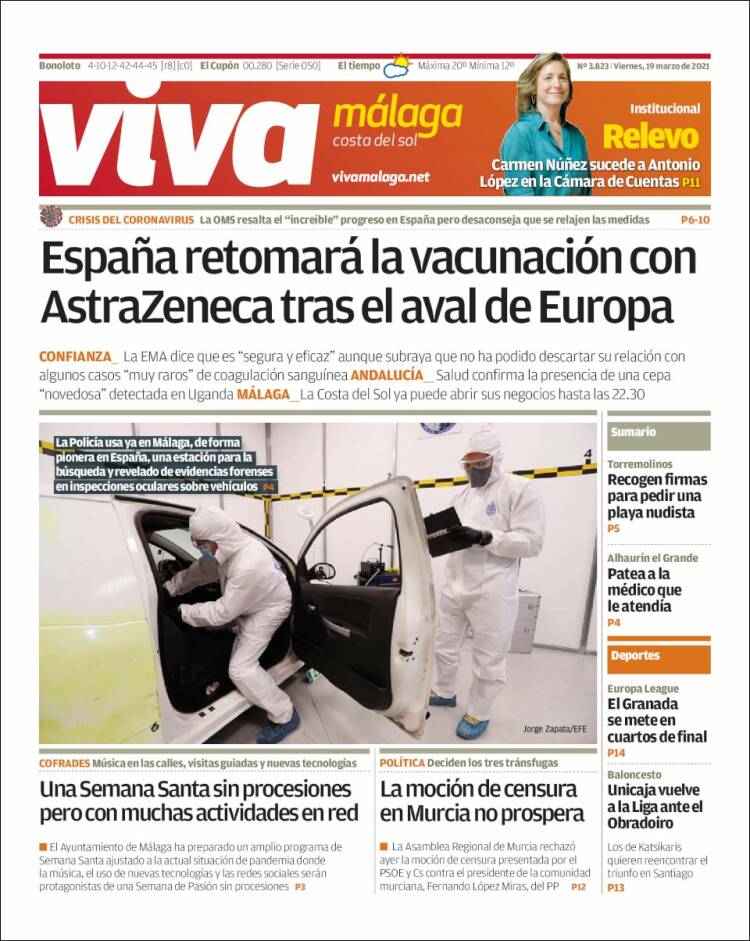 Portada de Viva Málaga (España)