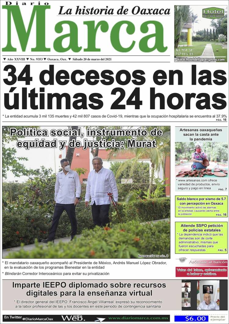 Portada de Diario Marca (M&eacute;xico)