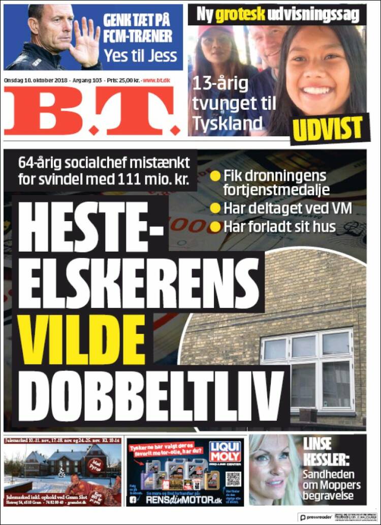 Portada de B.T. (Dinamarca)