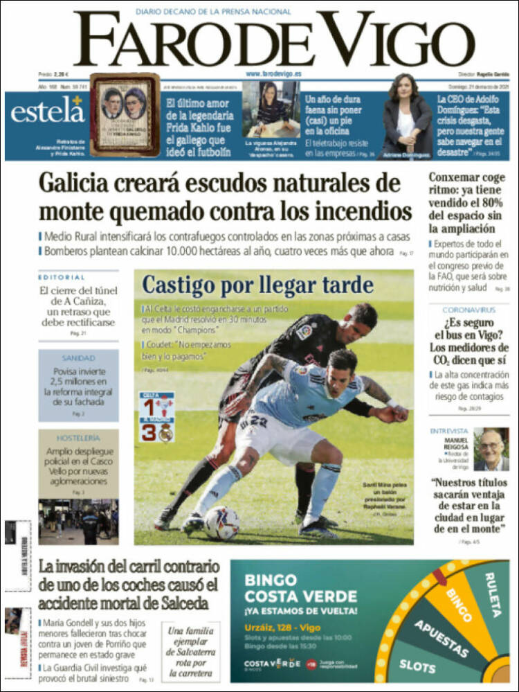 Portada de Faro de Vigo (Espa&ntilde;a)