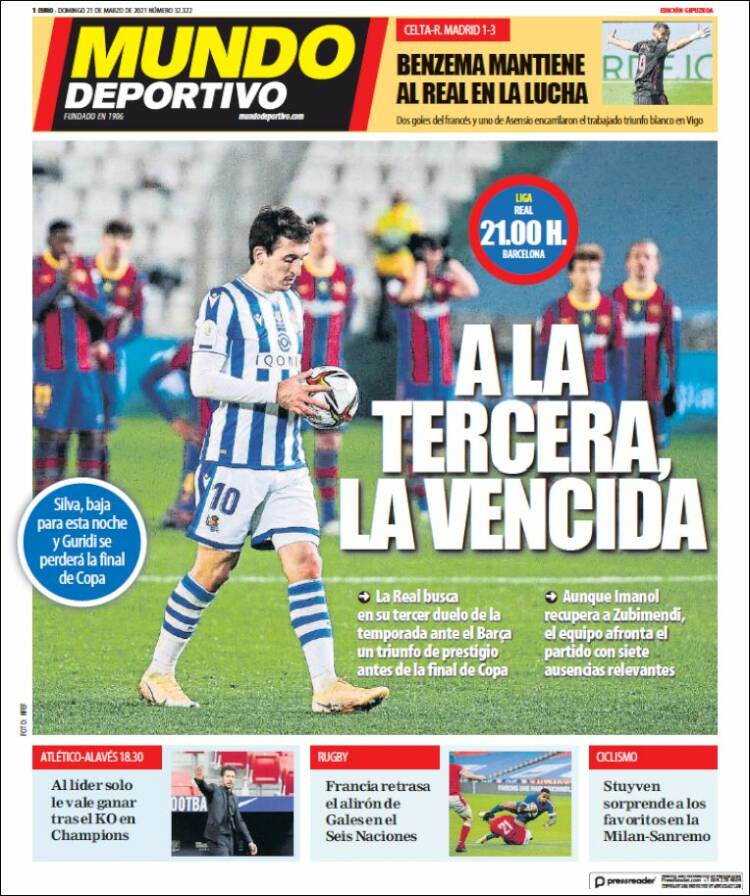 Portada de Mundo Deportivo Gipuzkoa (Espa&ntilde;a)