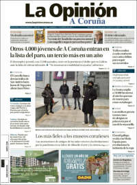 Portada de La Opinión de A Coruña (Espa&ntilde;a)