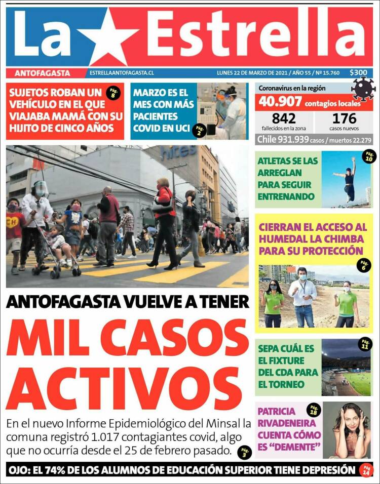 Portada de La Estrella del Norte (Chile)