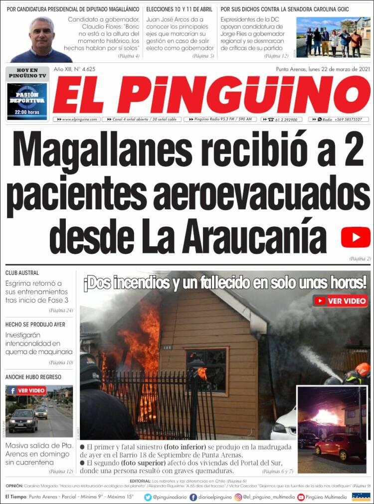 Portada de El Pingüino (Chile)