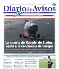 Portada de Diarios de Avisos (España)