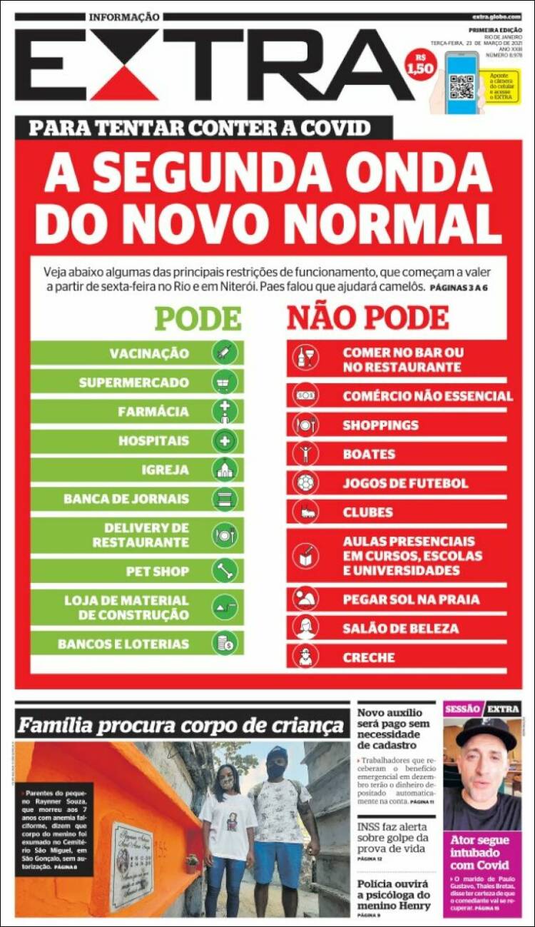 Portada de Extra (Brasil)