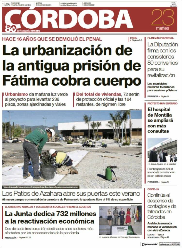 Portada de Diario de Córdoba (Espa&ntilde;a)