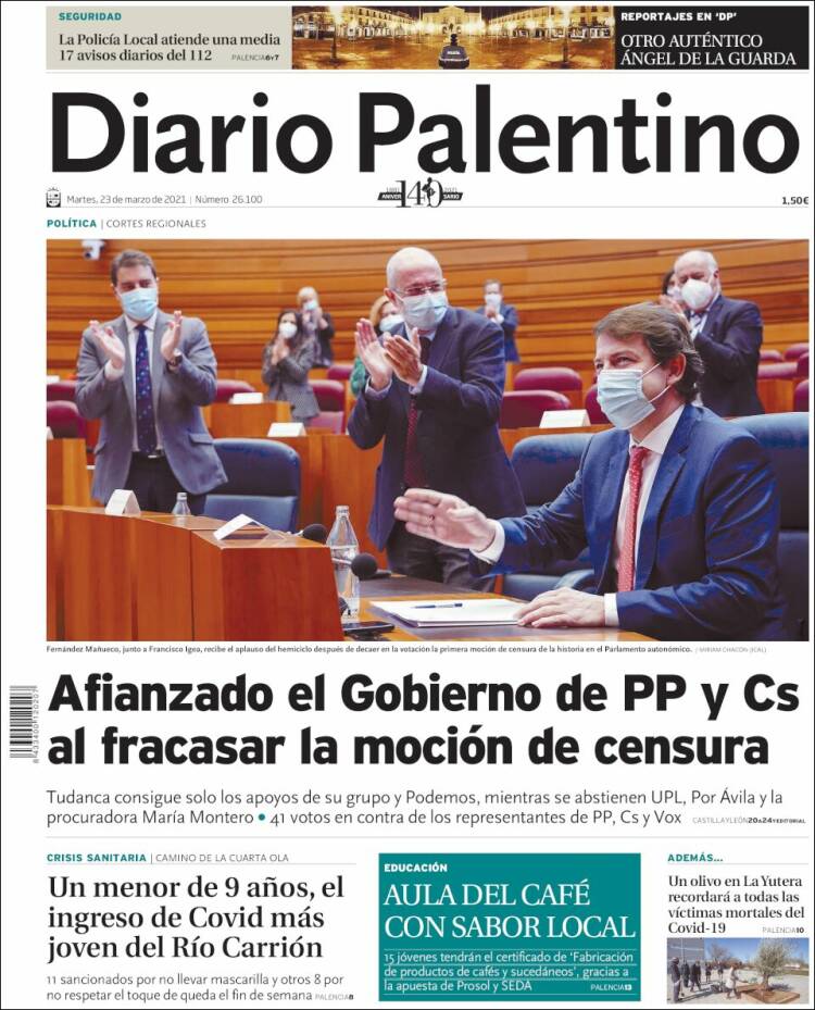 Portada de Diario Palentino (Espa&ntilde;a)
