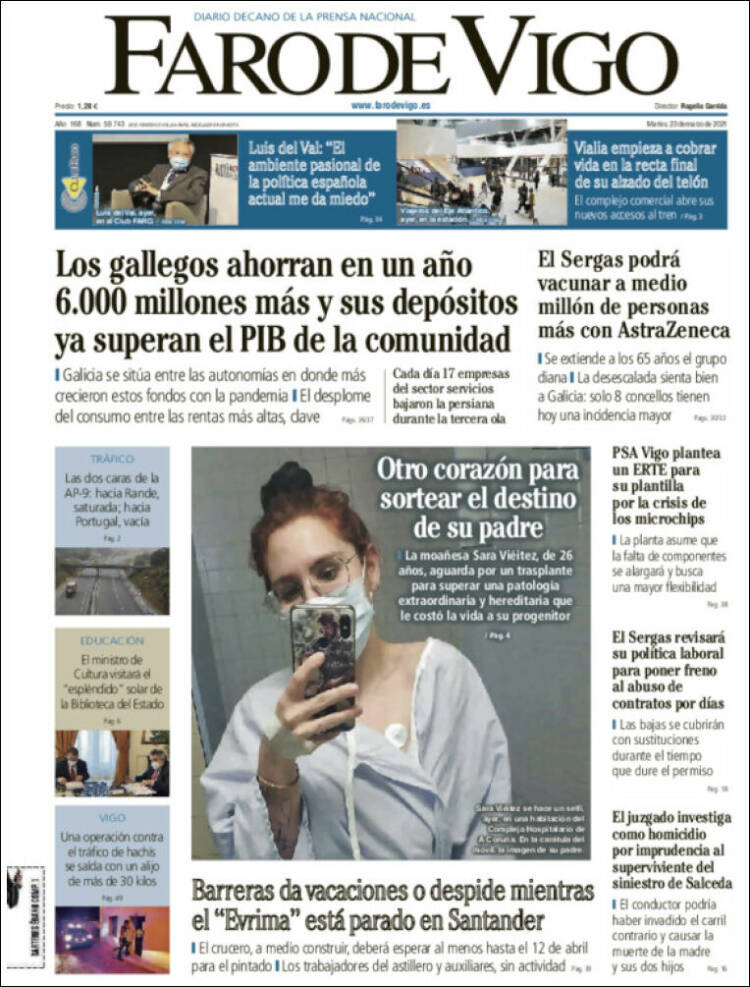 Portada de Faro de Vigo (Espa&ntilde;a)