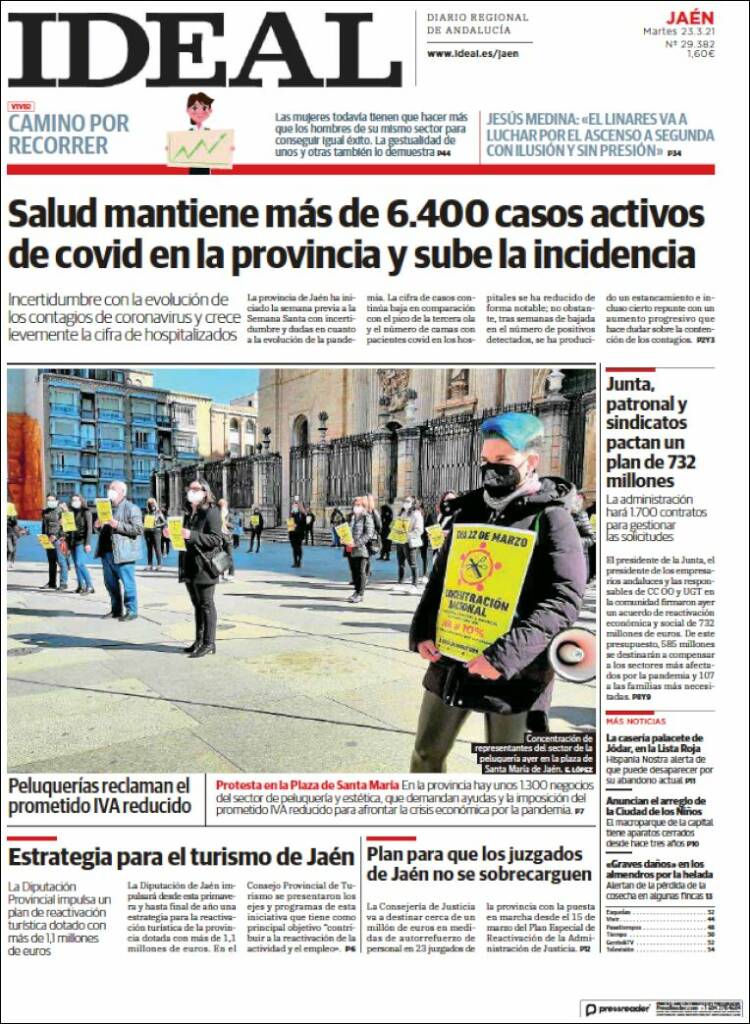 Portada de El Ideal de Jaén (Espa&ntilde;a)