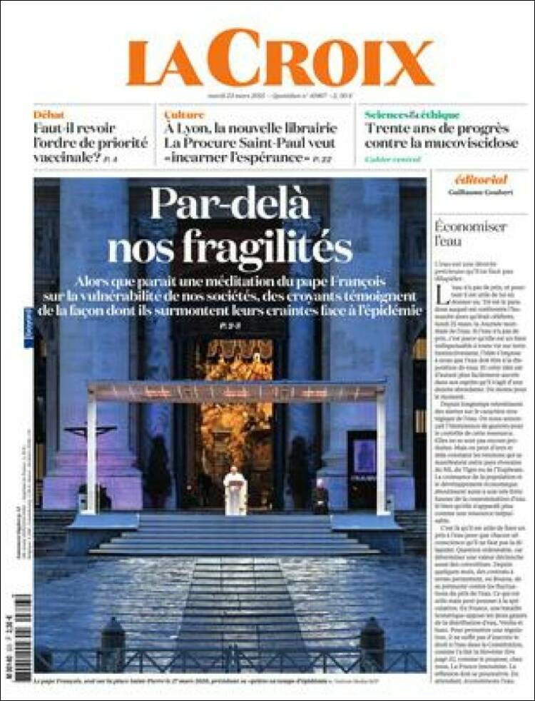 Portada de La Croix (Francia)