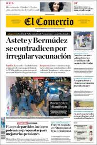 Portada de El Comercio (Perú)