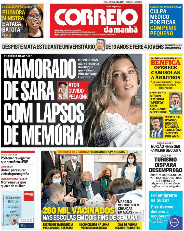 Portada de Correio da Manhã (Portugal)