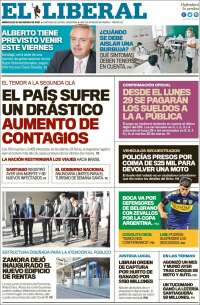 Portada de Diario El Liberal (Argentine)