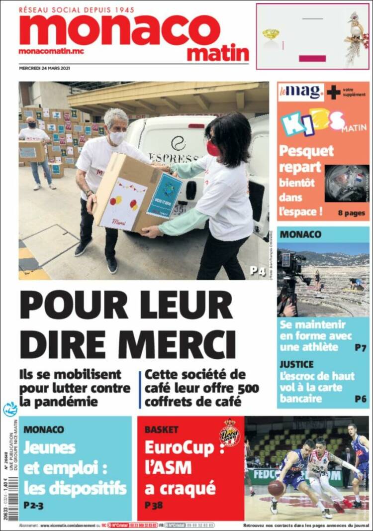 Portada de Nice-Matin (France)