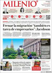 Portada de Milenio - Jalisco (México)