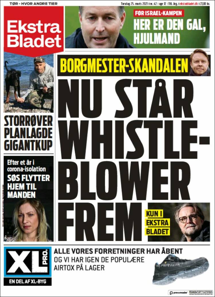 Portada de Ekstra Bladet (Denmark)