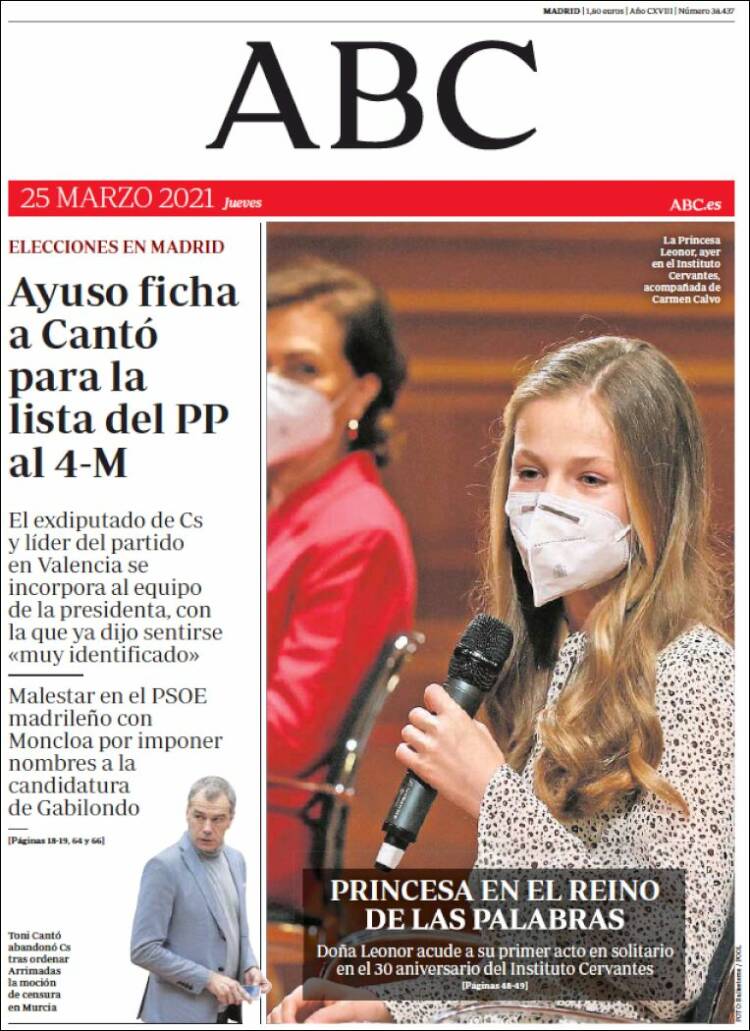 Portada de ABC (España)