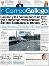 Portada de El Correo Gallego (España)