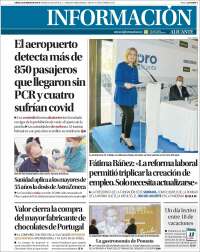 Portada de Diario Información (España)