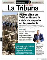 Portada de La Tribuna de Albacete (España)