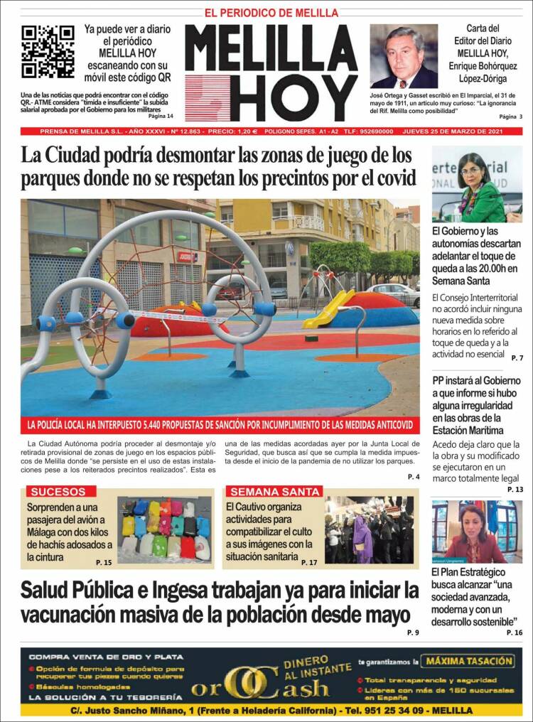 Portada de Melilla Hoy (España)