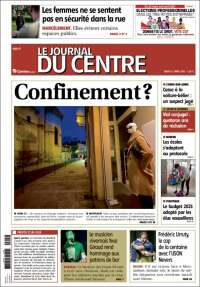 Portada de Le Journal du Centre (Francia)