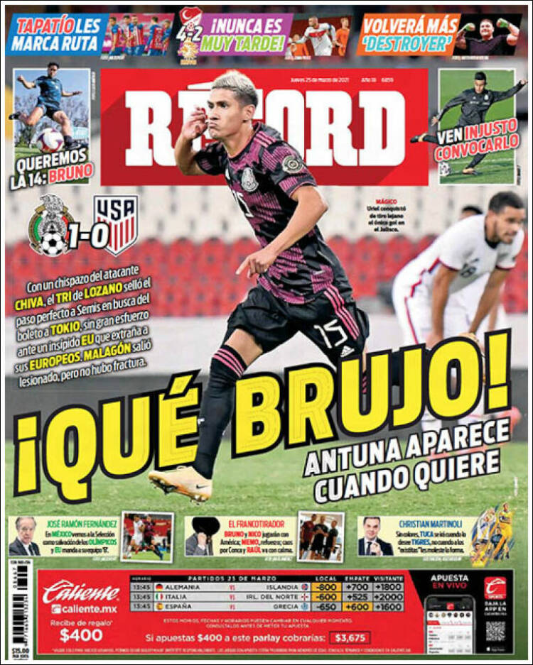 Portada de Record (México)