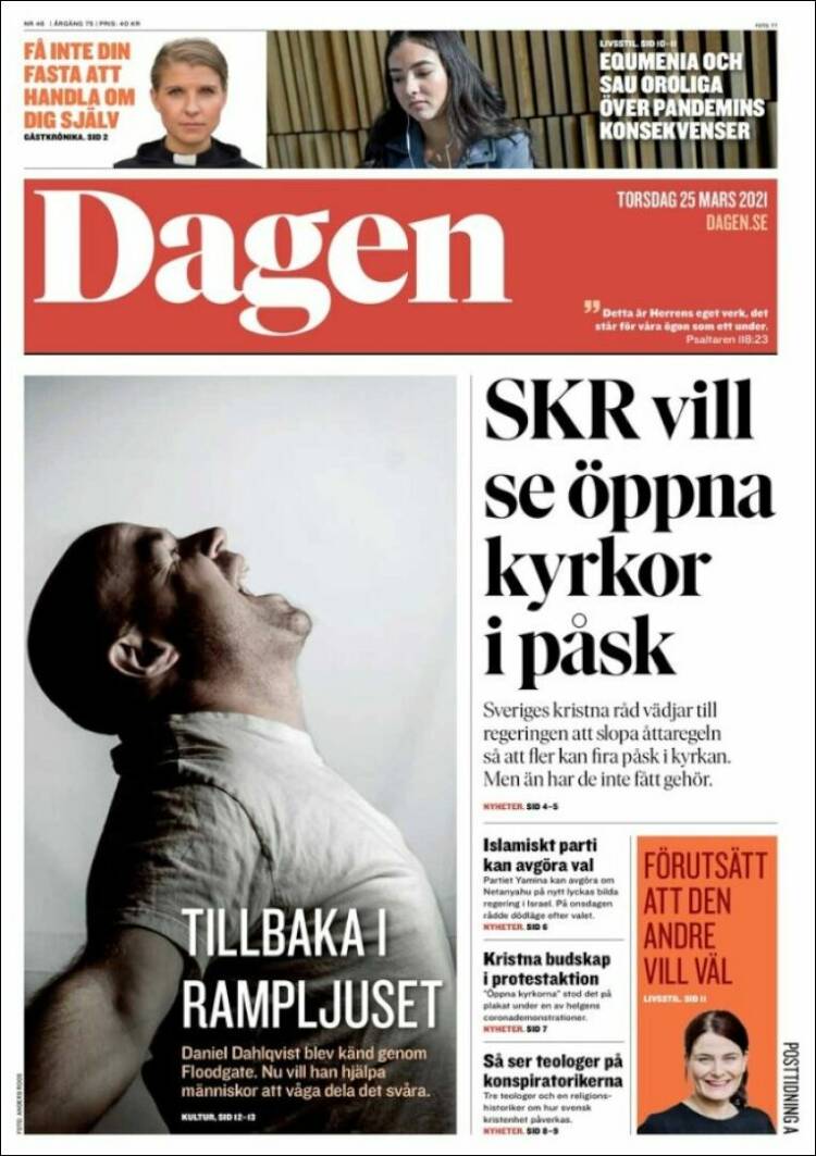 Portada de Dagen (Suecia)