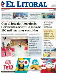 Portada de El Litoral Corrientes (Argentina)