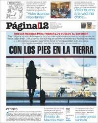 Portada de Página/12 (Argentina)