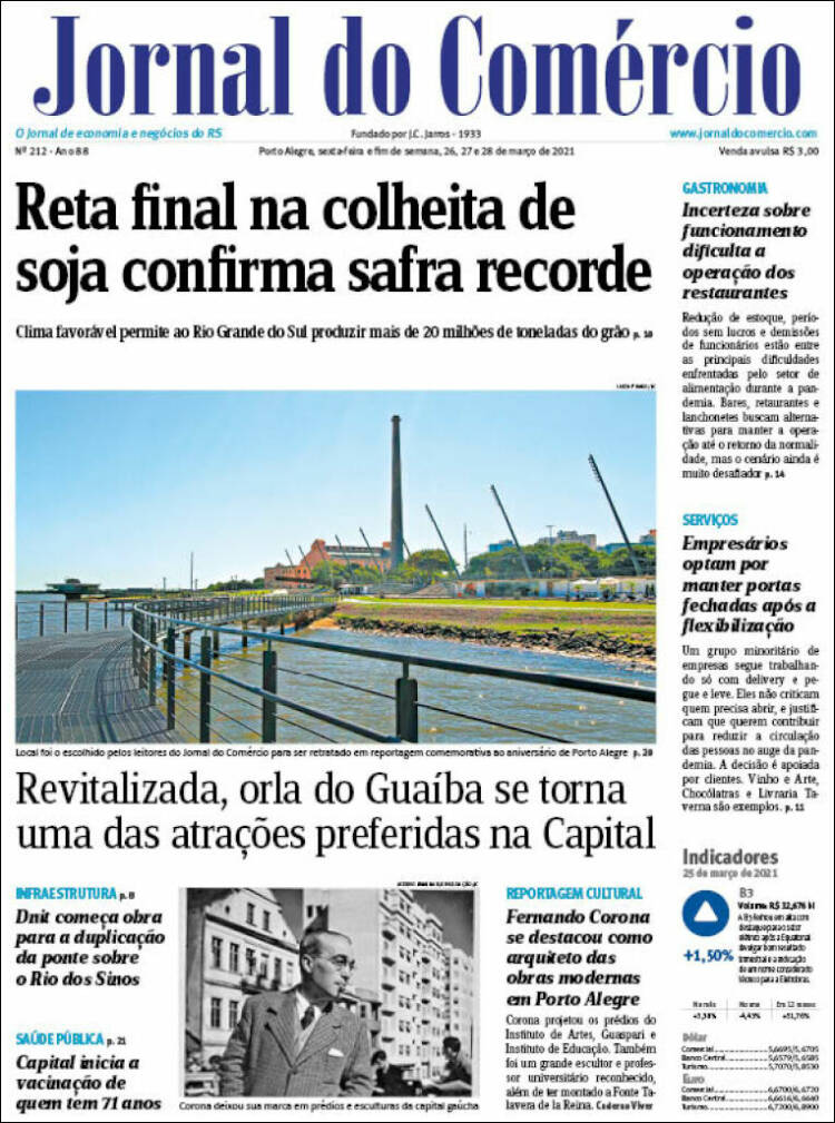 Portada de Jornal do Comércio (Brasil)