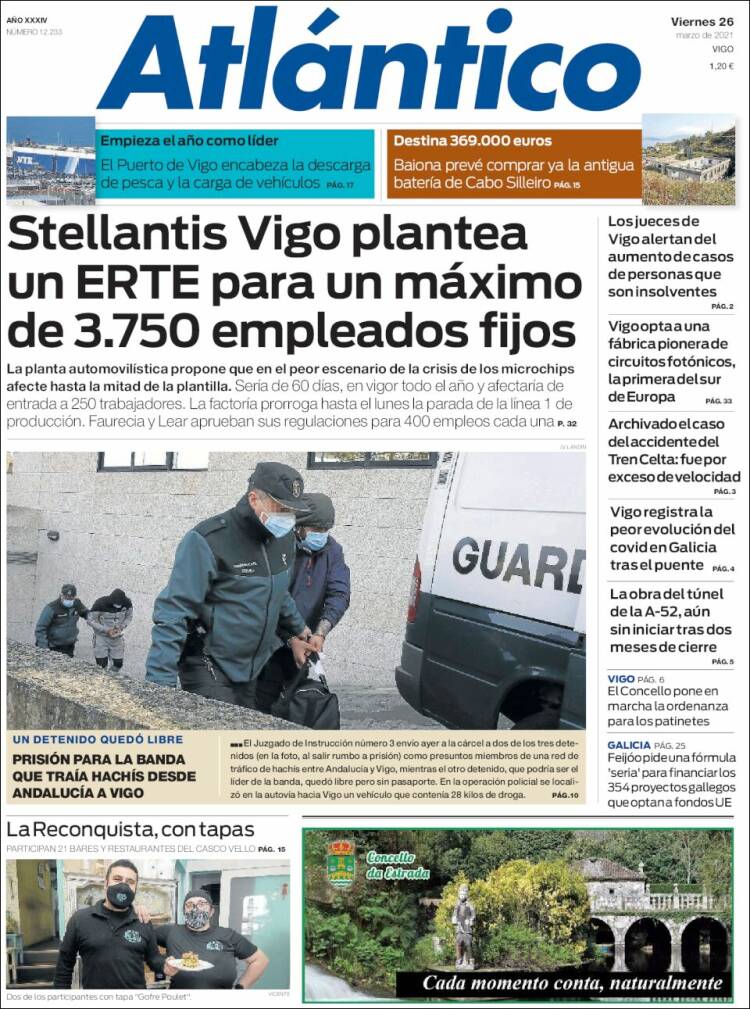 Portada de Atlántico Diario (Espa&ntilde;a)