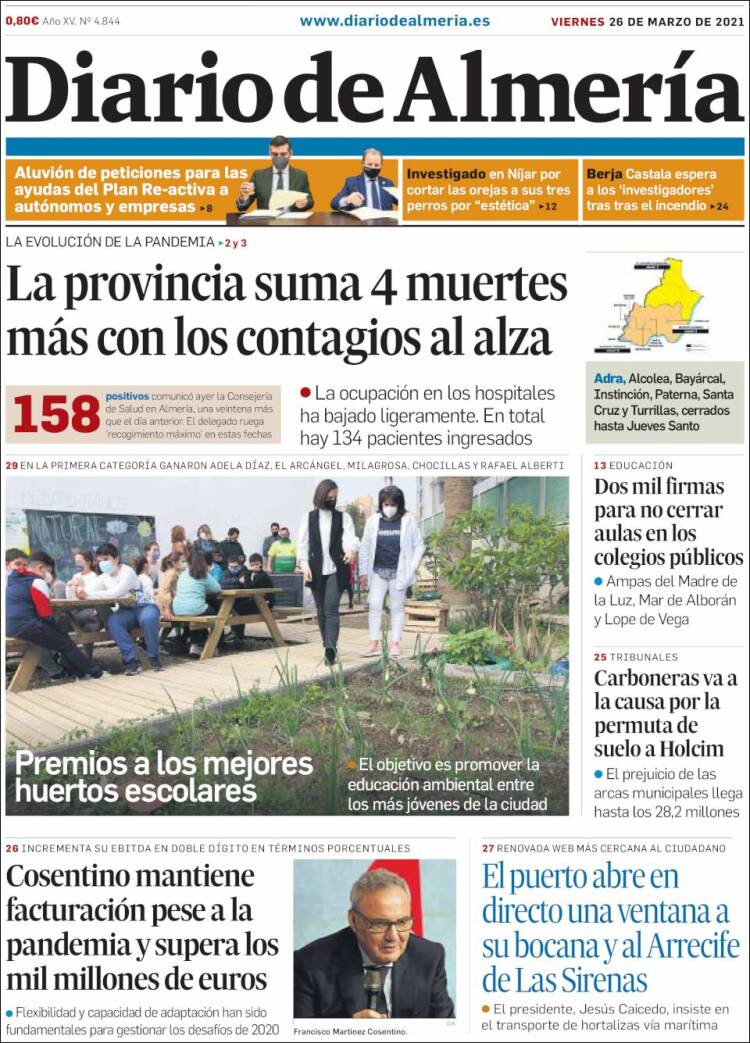 Portada de Diario de Almería (Espa&ntilde;a)