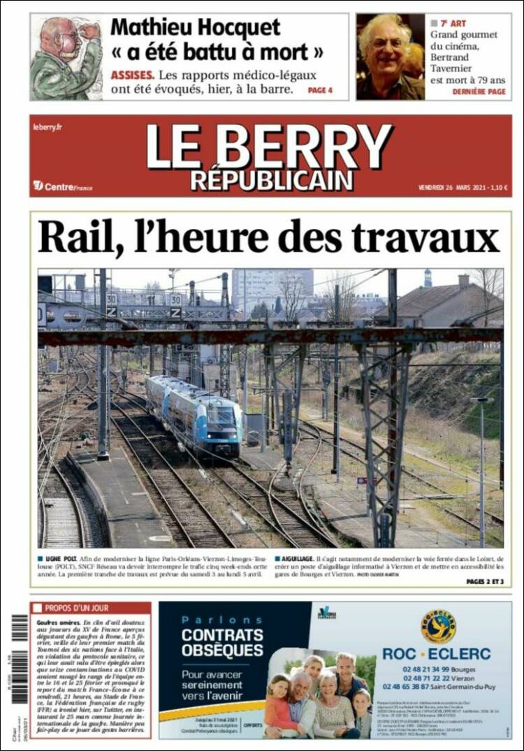 Portada de Berry Republicain (Francia)