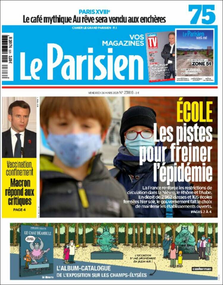 Portada de Le Parisien (Francia)