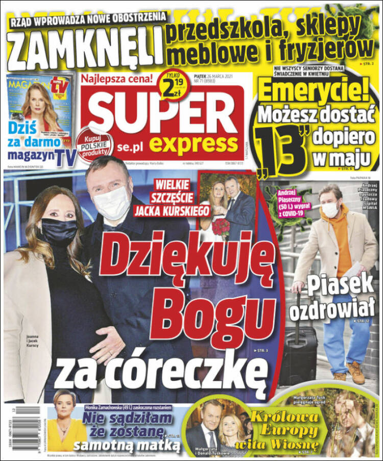 Portada de Super Express (Pologne)