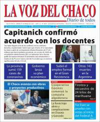 Portada de La Voz del Chaco (Argentina)