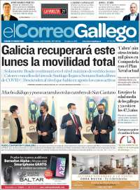 Portada de El Correo Gallego (España)