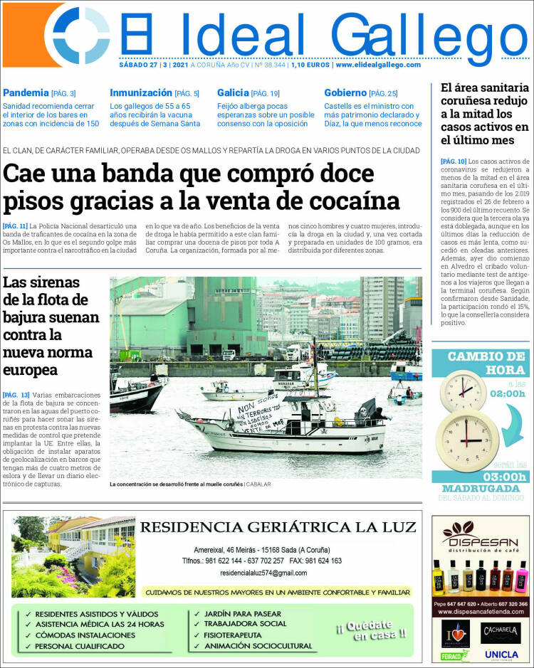 Portada de El Ideal Gallego (España)
