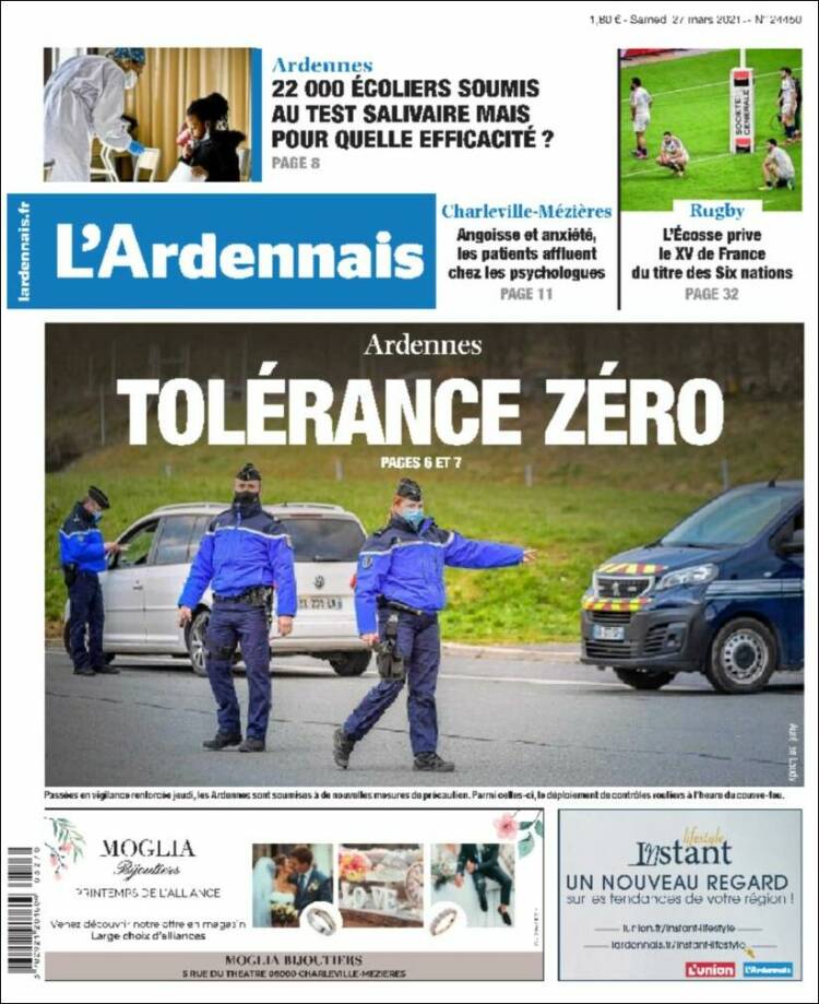 Portada de L'Ardenais (Francia)