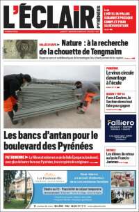 Portada de L'Eclair des Pyrénées (France)