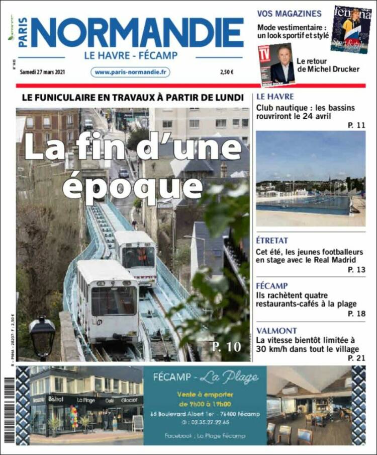 Portada de Le Havre Libre (Francia)