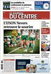 Portada de Le Journal du Centre (Francia)