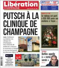 Portada de Libération Champagne (Francia)