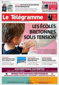 Portada de Télégramme (Francia)