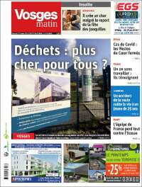 Portada de Vosges Matin (Francia)